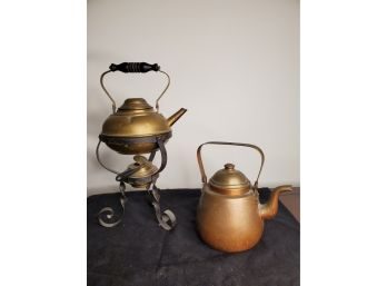 Brass And Copper Teapot