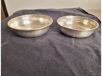 Pair Of Nesting Silver Bowls