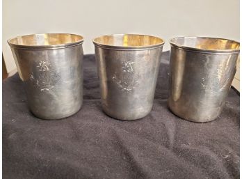 Collection Of Sterling Silver Cups