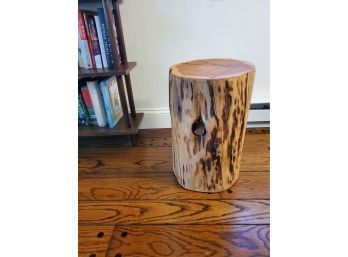 Wood Stump Nightstand