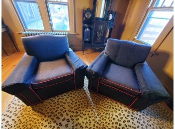 Pair Of Art Deco Upholstered Chairs