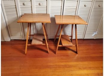 Pair Of Vintage Plant Stands