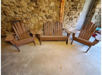 Adirondack Bench And Chairs