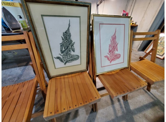 Pair Of Thais Prints