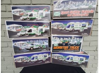 Lot Of Hess Trucks Featuring Motorcycles