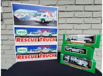 Hess Rescue Trucks And Miniatures