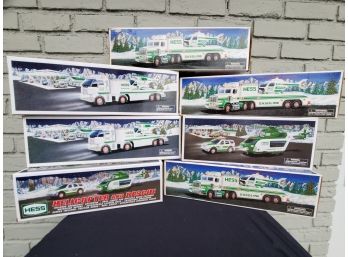 Lot Of Hess Trucks With Helicopters