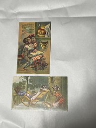Antique Halloween Postcards (QTY 2)