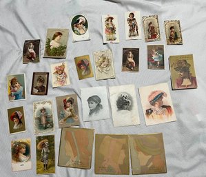 Victorian Pretty Lady Cards (QTY 25)