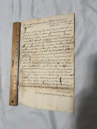New Hampshire Colonial Document 1771 Dublin NH Stampless Cover