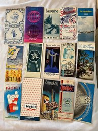 Travel Brochures, Maps, And Souvenirs (QTY 15)