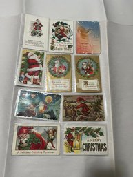 Antique Santa Claus Postcards (QTY 10)