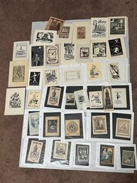 Ex Libris Book Plate Collection (QTY 36)