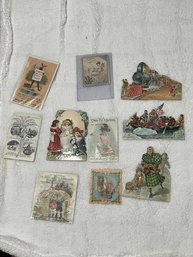 Victorian Die Cuts And Trade Cards (QTY 10)