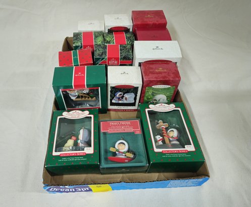 Assorted Boxed Hallmark Keepsake Frosty Friends Series Ornaments Group- ~15 Pieces