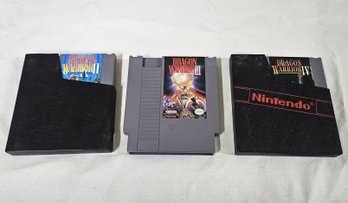 Enix Dragon Warrior II, III, & IV NES Video Games Group
