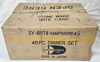 NOS International China Statostone Hampshire Stoneware 45 Pc. Dinner Set
