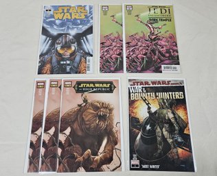 Assorted 2020/2021 Marvel Star Wars Comics Books Group- ~7 Pieces