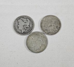 Assorted Circulated U.S. Silver Dollars Group- ~3 Pieces