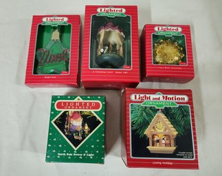 Assorted Boxed 1987 Hallmark Keepsake Holiday Magic Ornaments Group- ~5 Pieces