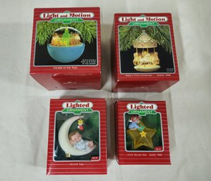 Assorted Boxed 1988 Hallmark Keepsake Holiday Magic Ornaments Group- ~4 Pieces