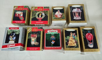 Assorted Boxed Hallmark Keepsake Magic Chris Mouse Series Ornaments Group- ~9 Pieces