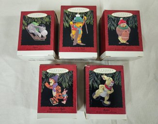 Assorted Boxed 1993 Hallmark Keepsake Winnie The Pooh Collection Ornaments Group- ~5 Pieces