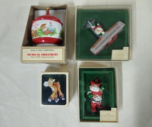 Assorted Boxed 1982 Hallmark Keepsake Ornaments Group- ~4 Pieces