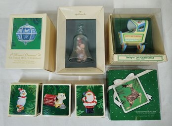 Assorted Boxed 1983 Hallmark Keepsake Ornaments Group- ~7 Pieces