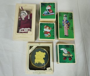 Assorted Boxed 1984 Hallmark Keepsake Ornaments Group- ~6 Pieces