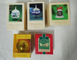 Assorted Boxed 1984 Hallmark Keepsake Ornaments Group- ~5 Pieces