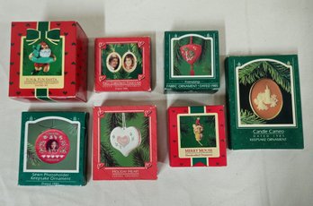 Assorted Boxed 1985 Hallmark Keepsake Ornaments Group- ~7 Pieces