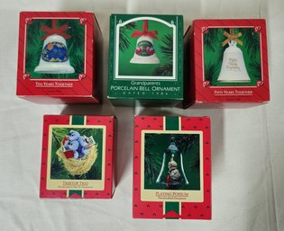 Assorted Boxed 1986 Hallmark Keepsake Ornaments Group- ~5 Pieces