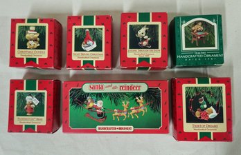 Assorted Boxed 1987 Hallmark Keepsake Ornaments Group- ~7 Pieces