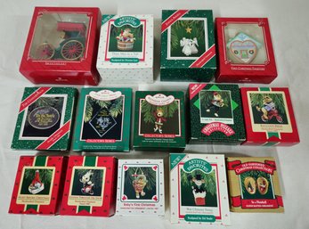 Assorted Boxed 1987 Hallmark Keepsake Ornaments Group- ~14 Pieces