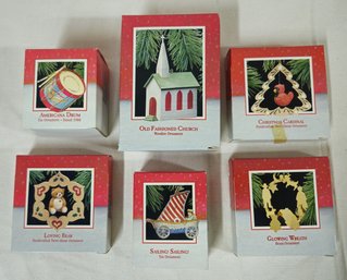 Assorted Boxed 1988 Hallmark Keepsake Ornaments Group- ~6 Pieces