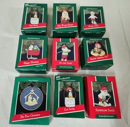 Assorted Boxed 1989 Hallmark Keepsake Ornaments Group- ~9 Pieces