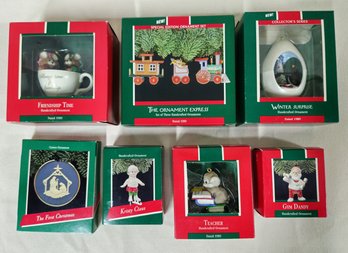 Assorted Boxed 1989 Hallmark Keepsake Ornaments Group- ~7 Pieces