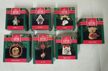 Assorted Boxed 1991 Hallmark Keepsake Ornaments Group- ~7 Pieces