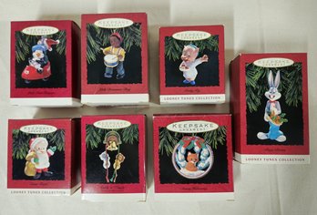 Assorted Boxed 1993 Hallmark Keepsake Ornaments Group- ~7 Pieces