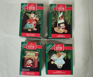 Assorted Boxed 1990 Hallmark Keepsake Artists' Favorites Ornaments Group- ~4 Pieces