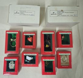 Assorted Boxed 1988 Hallmark Keepsake Miniature Ornaments Group- ~16 Pieces