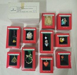 Assorted Boxed 1988 Hallmark Keepsake Miniatures Ornaments Group- ~14 Pieces