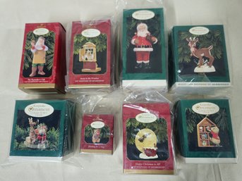 Assorted Boxed 1995-1999 Hallmark Keepsake Collector's Club Ornaments Group- ~8 Pieces