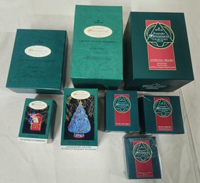 Assorted Boxed 1992-1993 Hallmark Keepsake Collector's Club Ornaments Group- ~8 Pieces