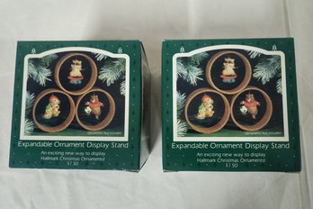 Boxed Hallmark Expandable Ornament Display Stands Group- ~2 Pieces