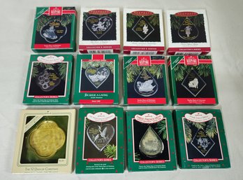 Boxed Hallmark Keepsake Collector's Series The 12 Days Of Christmas Ornaments Complete Set Group- ~12 Pieces
