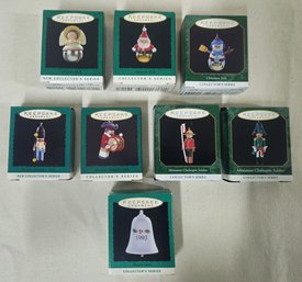 Assorted Boxed Hallmark Keepsake Miniature Collector's Series Ornaments Partial Sets Group- ~8 Pieces