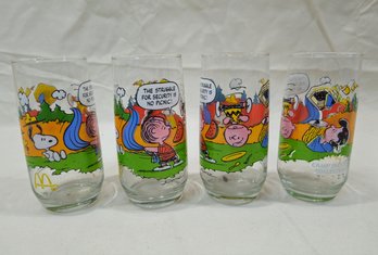 1980's McDonald's Camp Snoopy Collection Glasses Group- ~4 Pieces