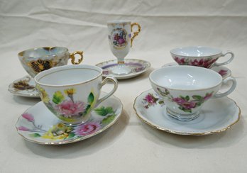 Assorted Japan Teacups & Saucers Group- ~5 Sets